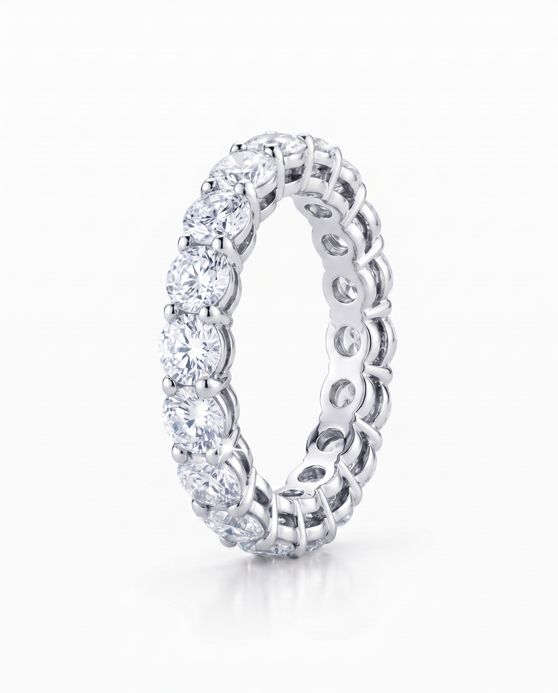 Round Diamond Eternity Band