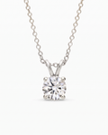 Round Diamond Solitaire Pendant