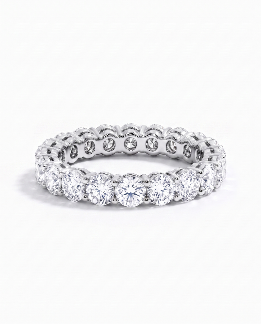 Round Diamond Eternity Band