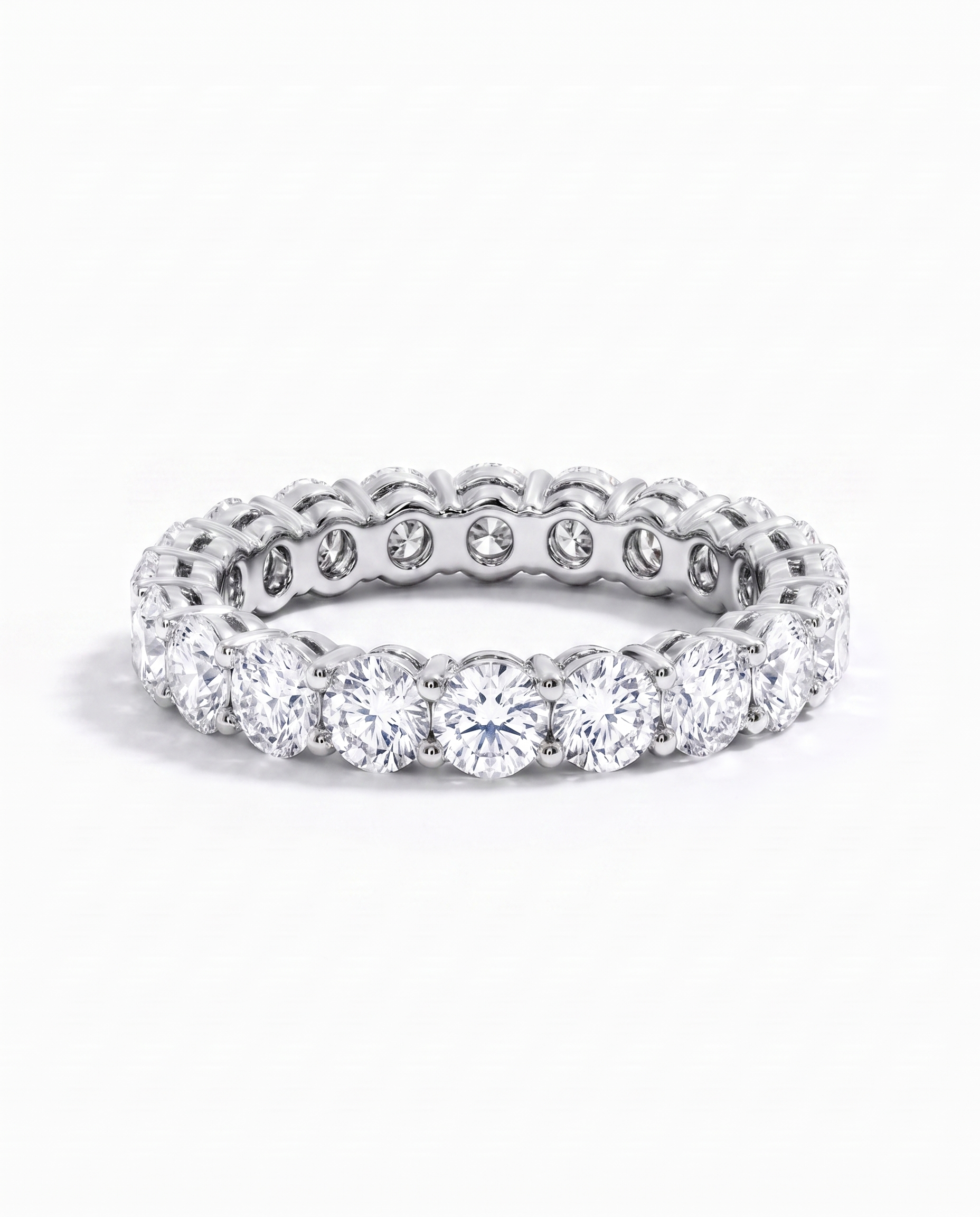 Round Diamond Eternity Band
