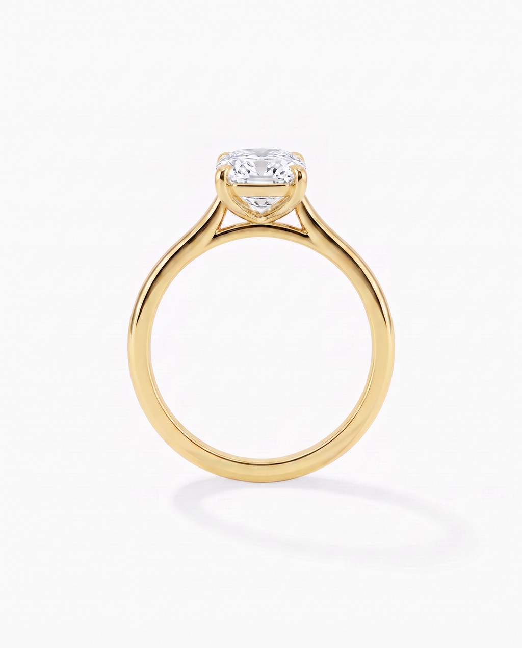 elongated cushion diamond engagement ring