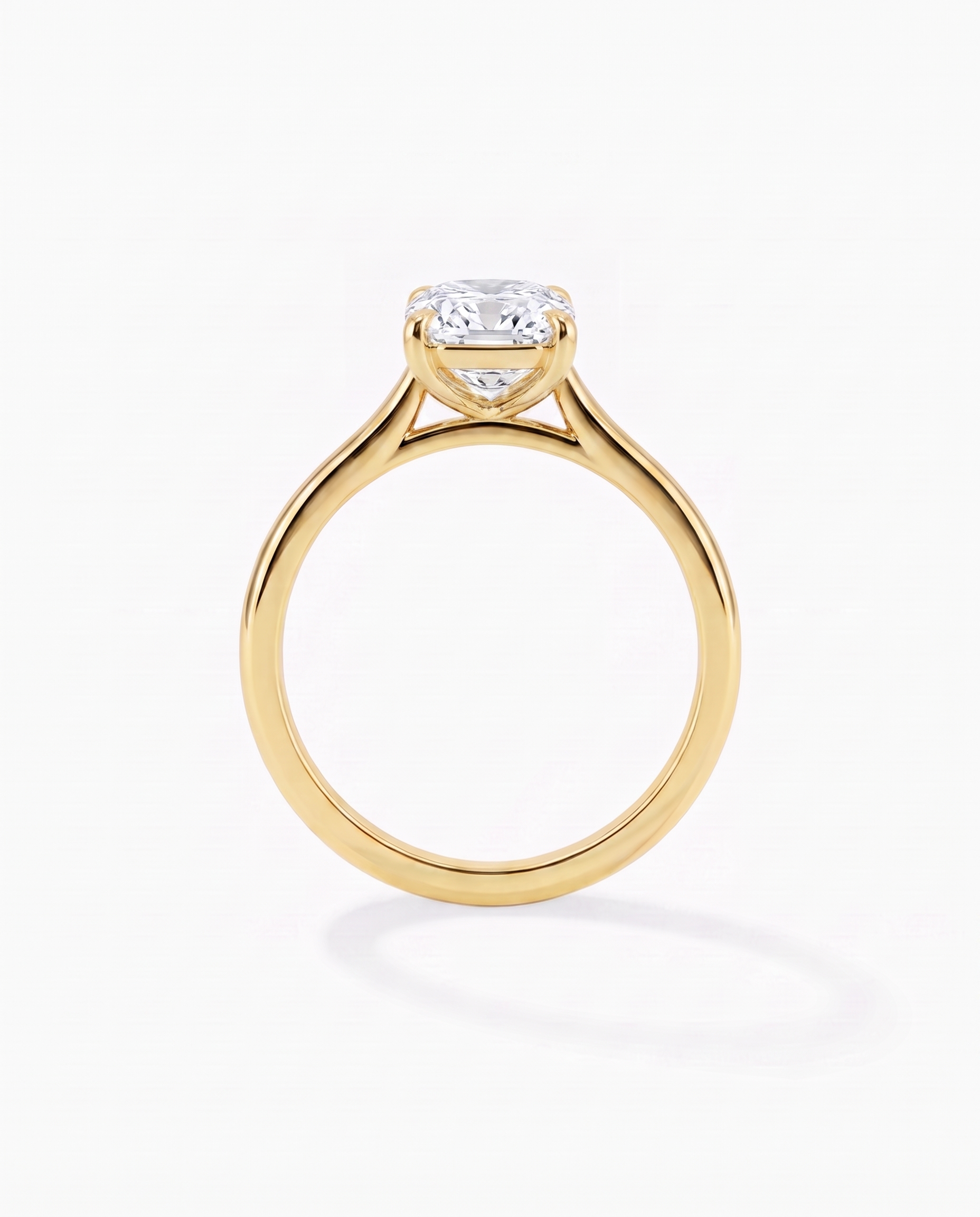 elongated cushion diamond engagement ring