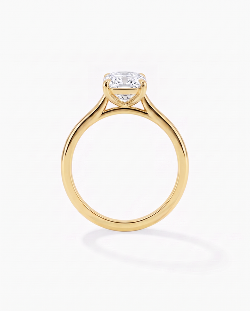elongated cushion diamond engagement ring