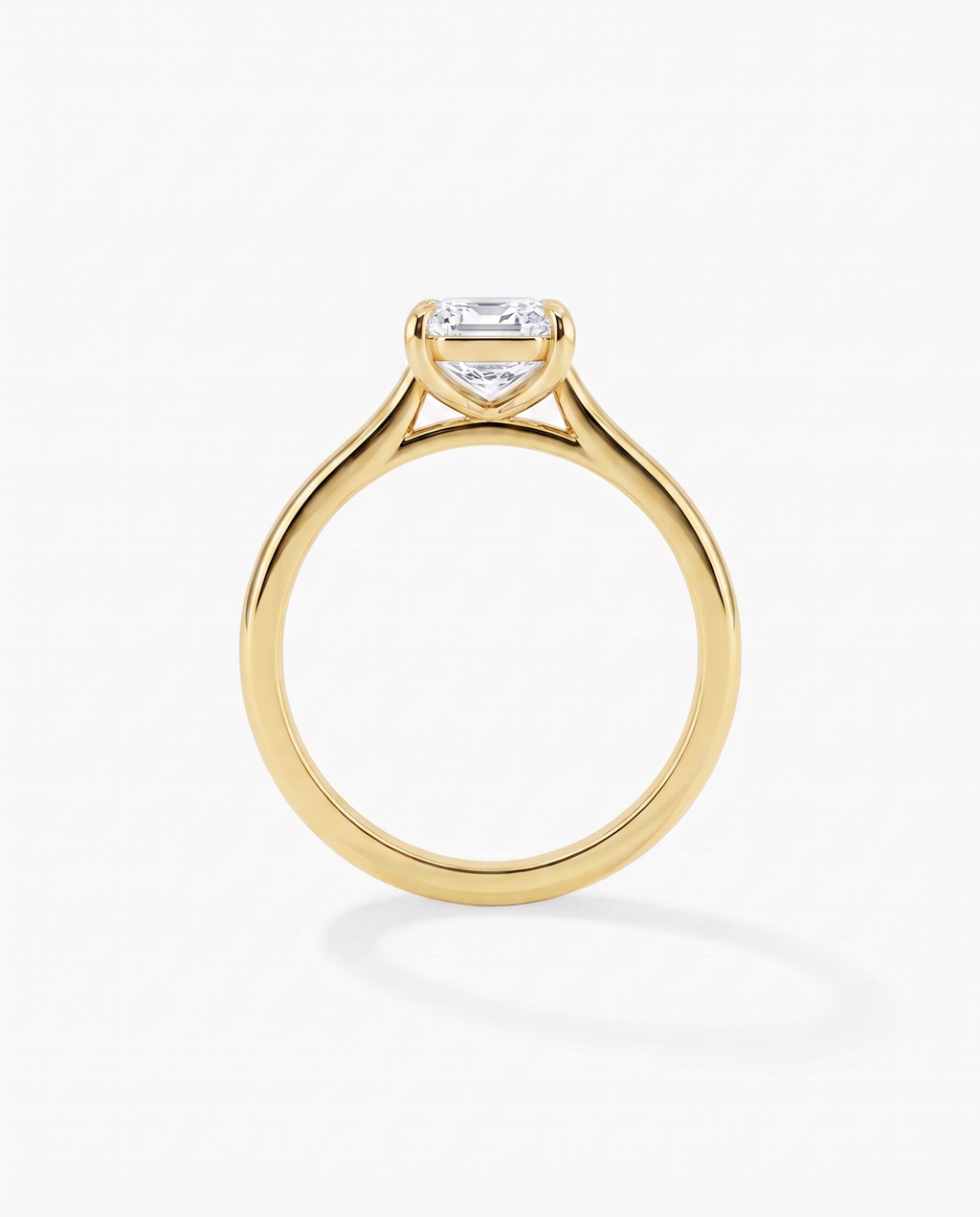 Emerald Diamond Engagement Ring