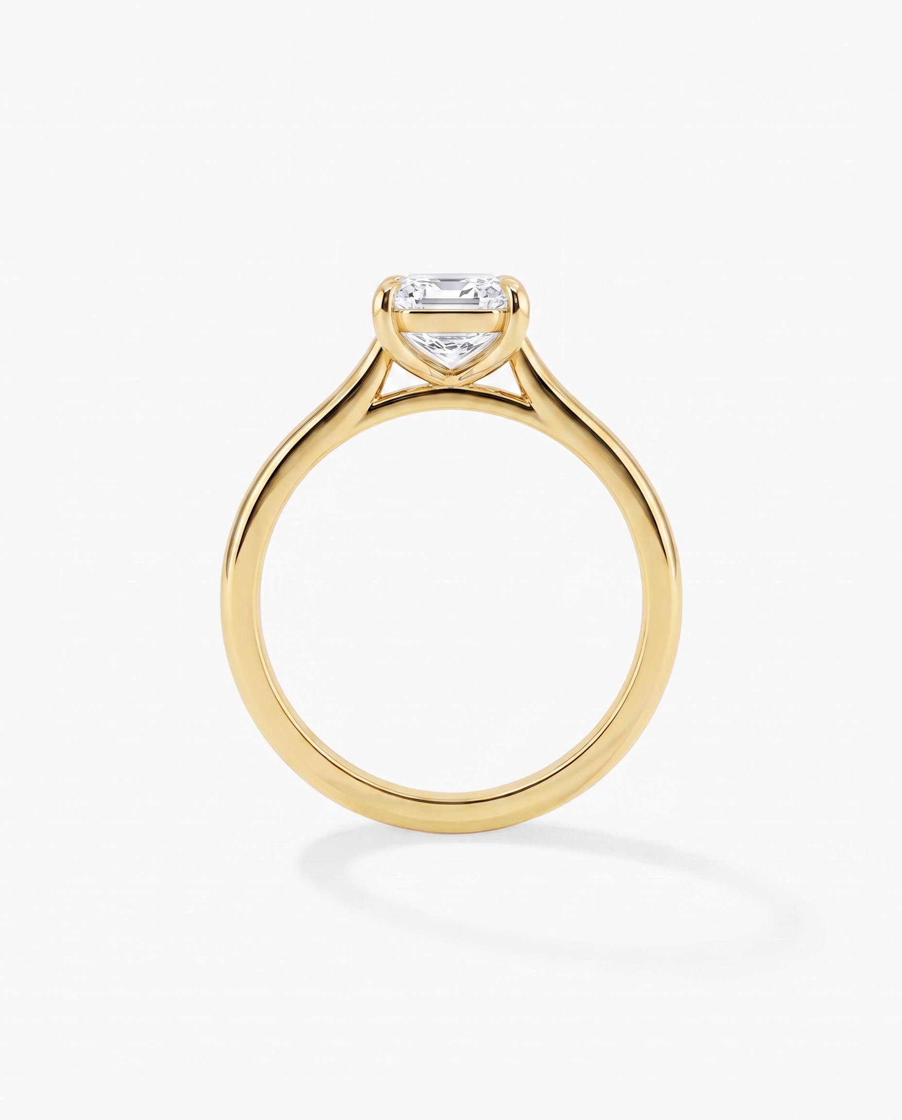 Emerald Diamond Engagement Ring
