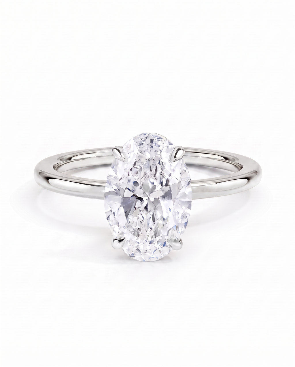 Oval Diamond Engagement Ring