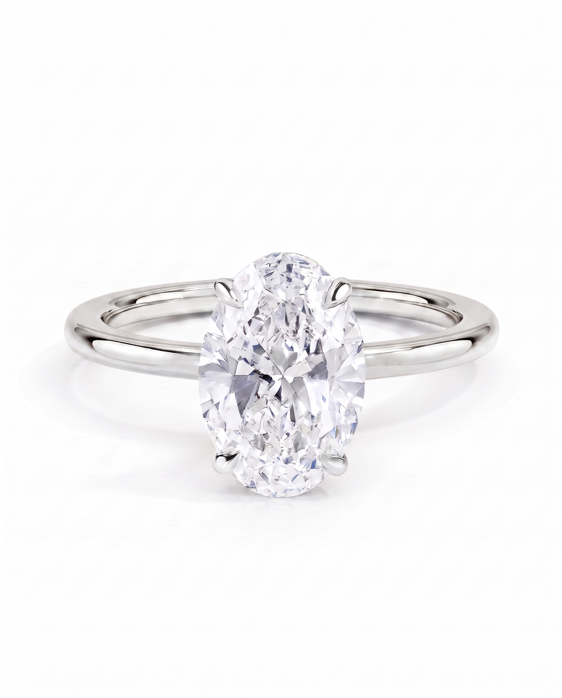 Oval Diamond Engagement Ring