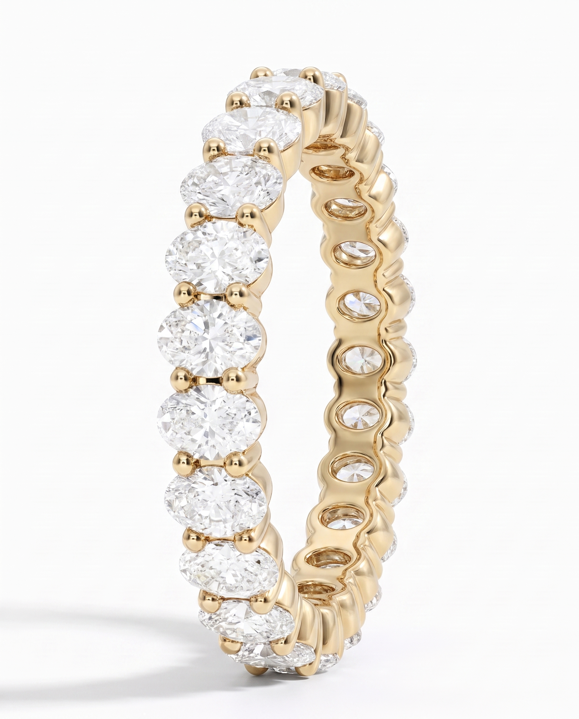 Oval Diamond Eternity Band