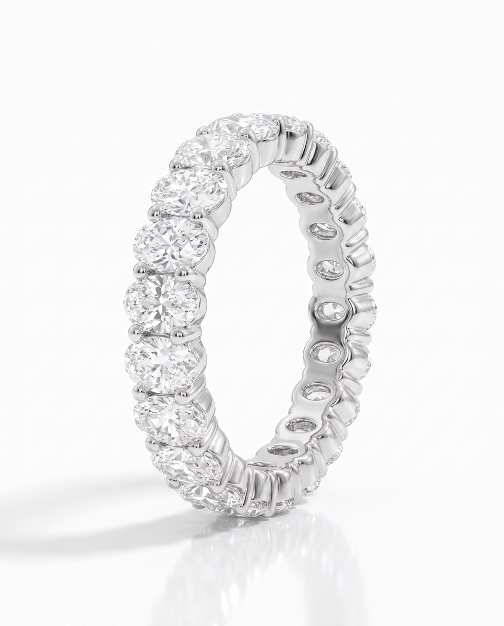 Oval Diamond Eternity Band