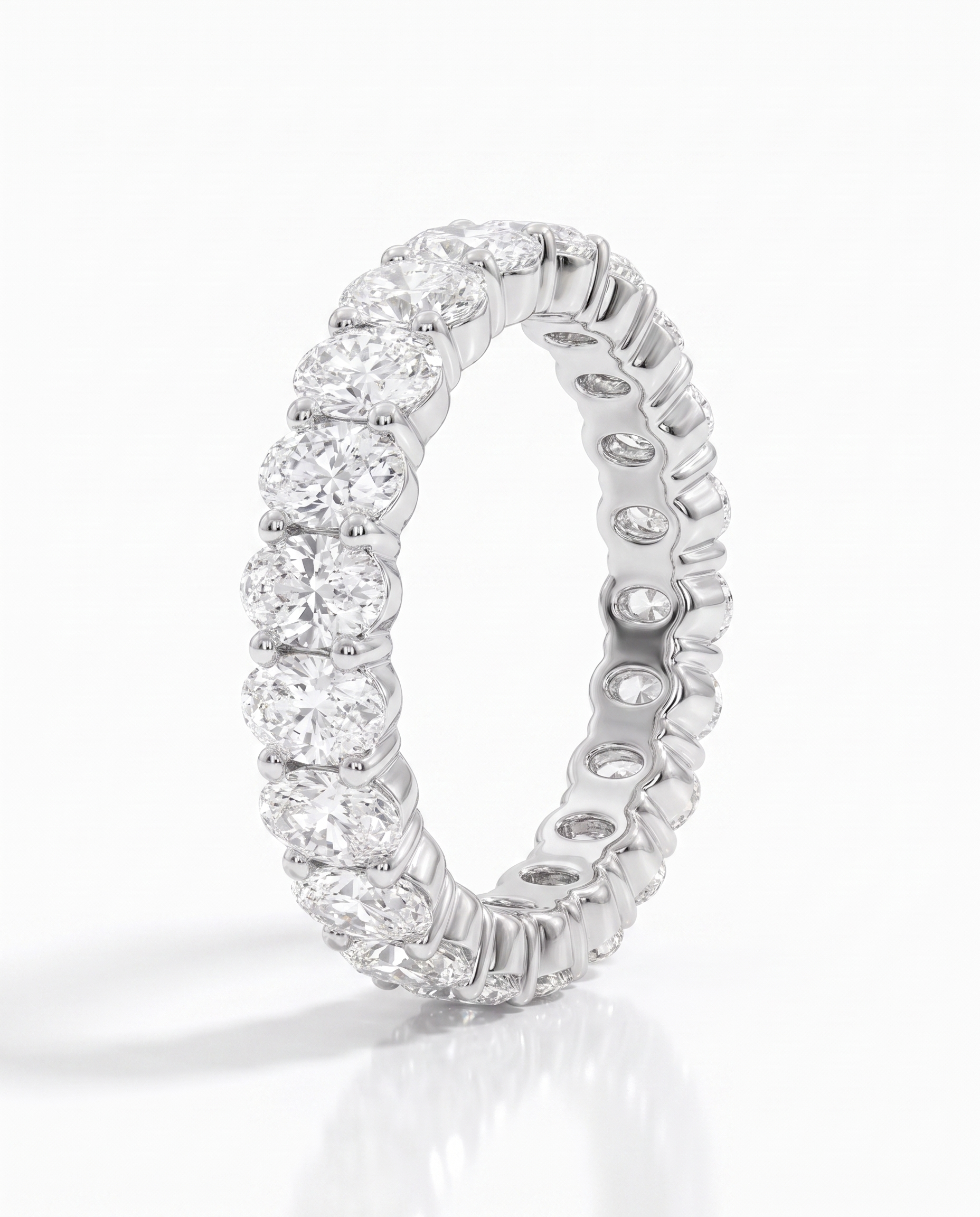 Oval Diamond Eternity Band