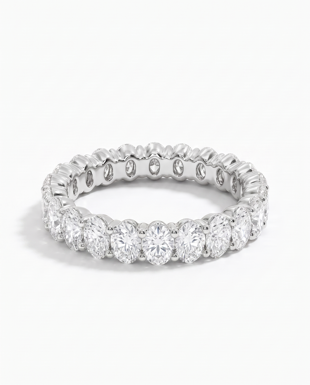 Oval Diamond Eternity Band