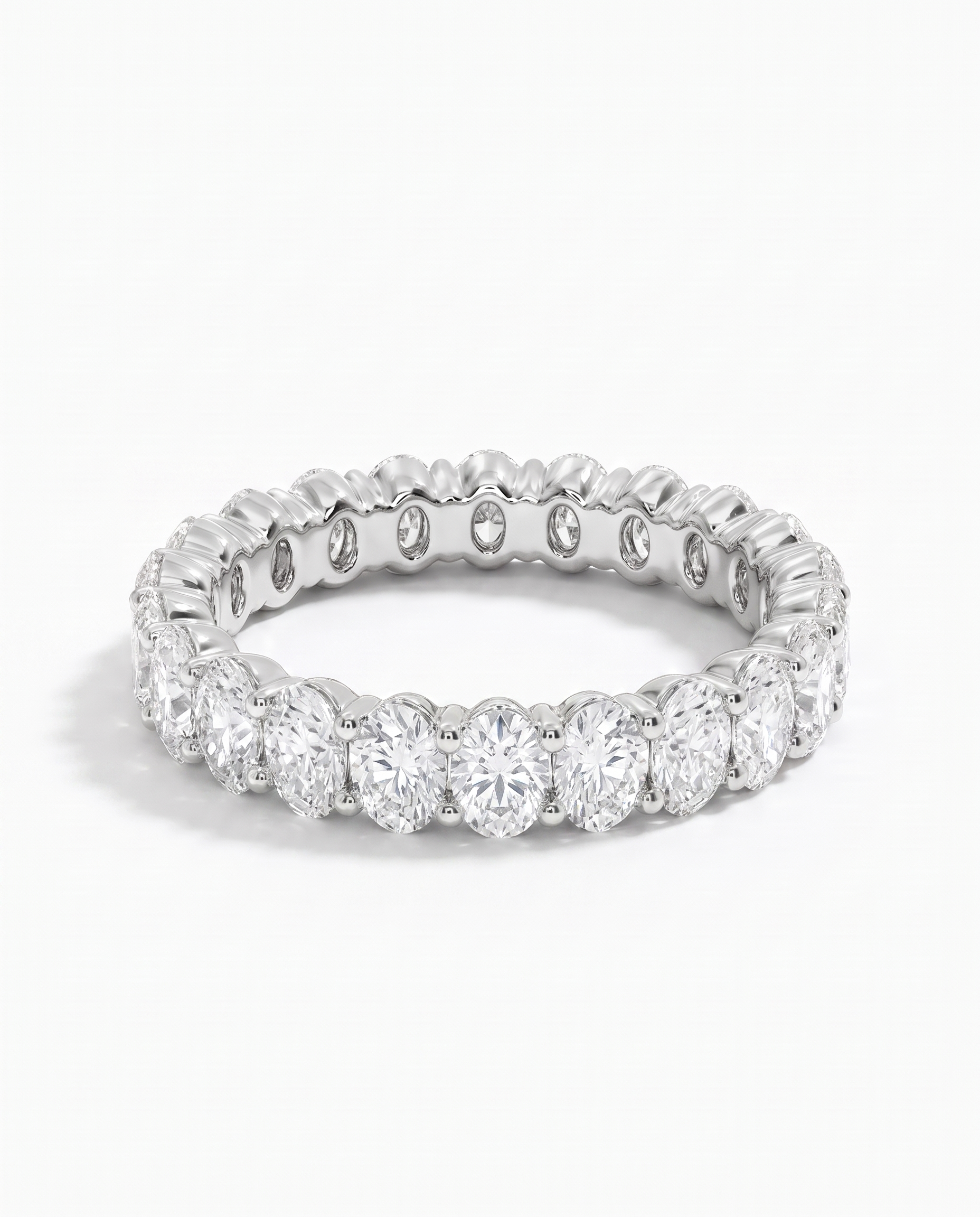 Oval Diamond Eternity Band